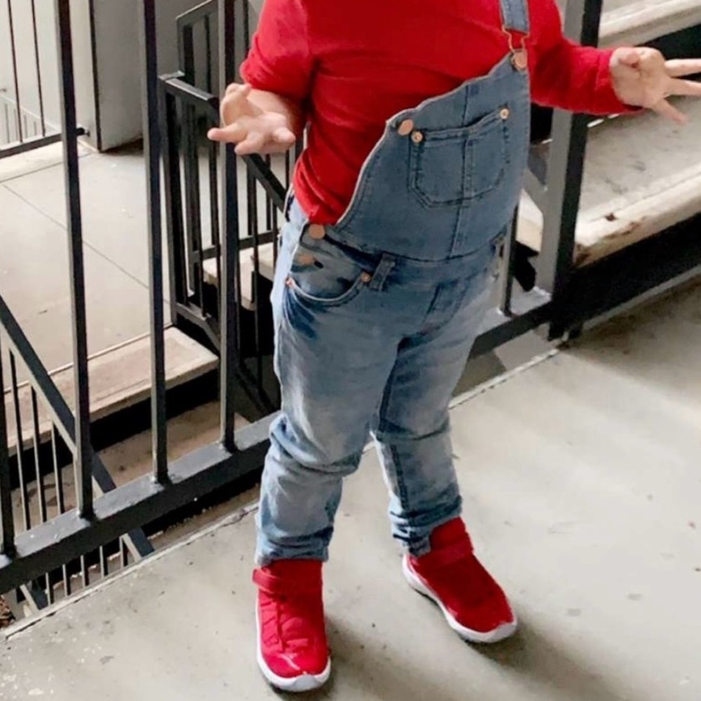 Nike Air Jordan 11 Retro TD toddler sneakers in the "Gym Red"